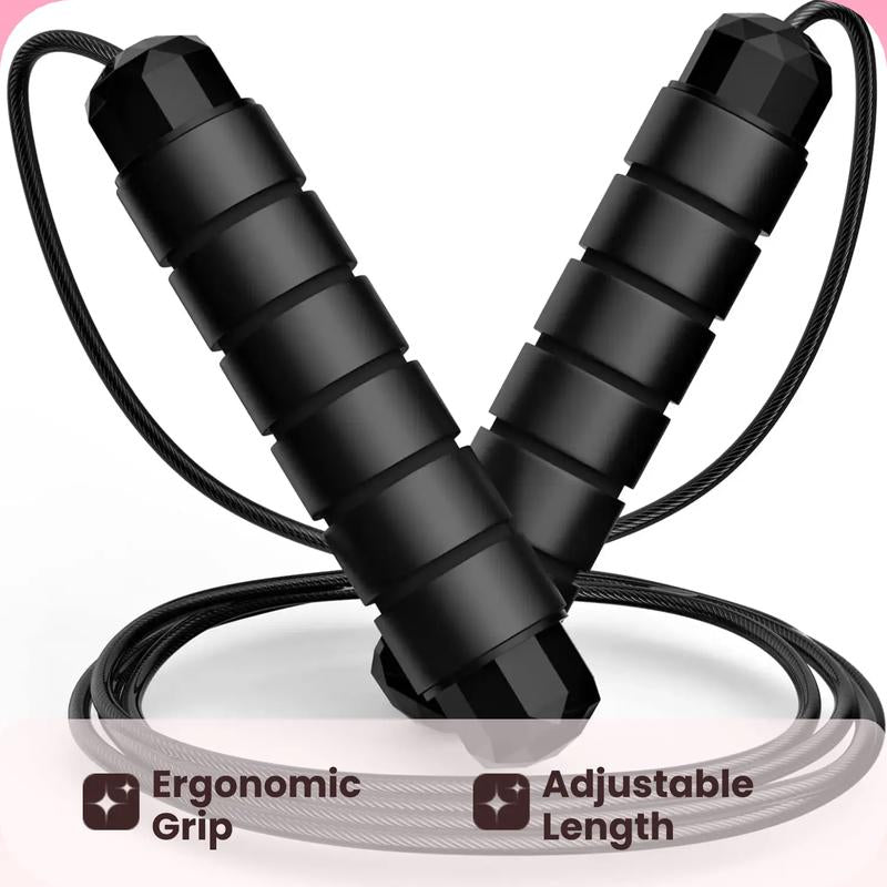Jump Rope, Portable Exercise Skipping Rope for Home Workout, Workout Skipping Rope with Foam Non-Slip Handle, Adjustable Rope, Home Gym Kit, Gymtok, Home Gym Equipment, Fitness Equipment, Training Equipment, Workout Equipment, Workout Machine