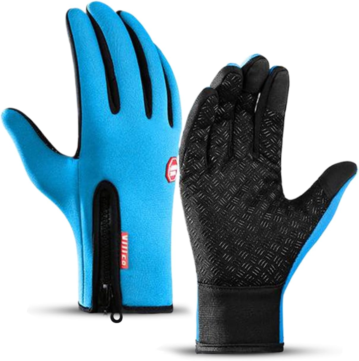 Insulated Thermal Winter Gloves with Touchscreen Compatibility - Waterproof Design for Outdoor Sports