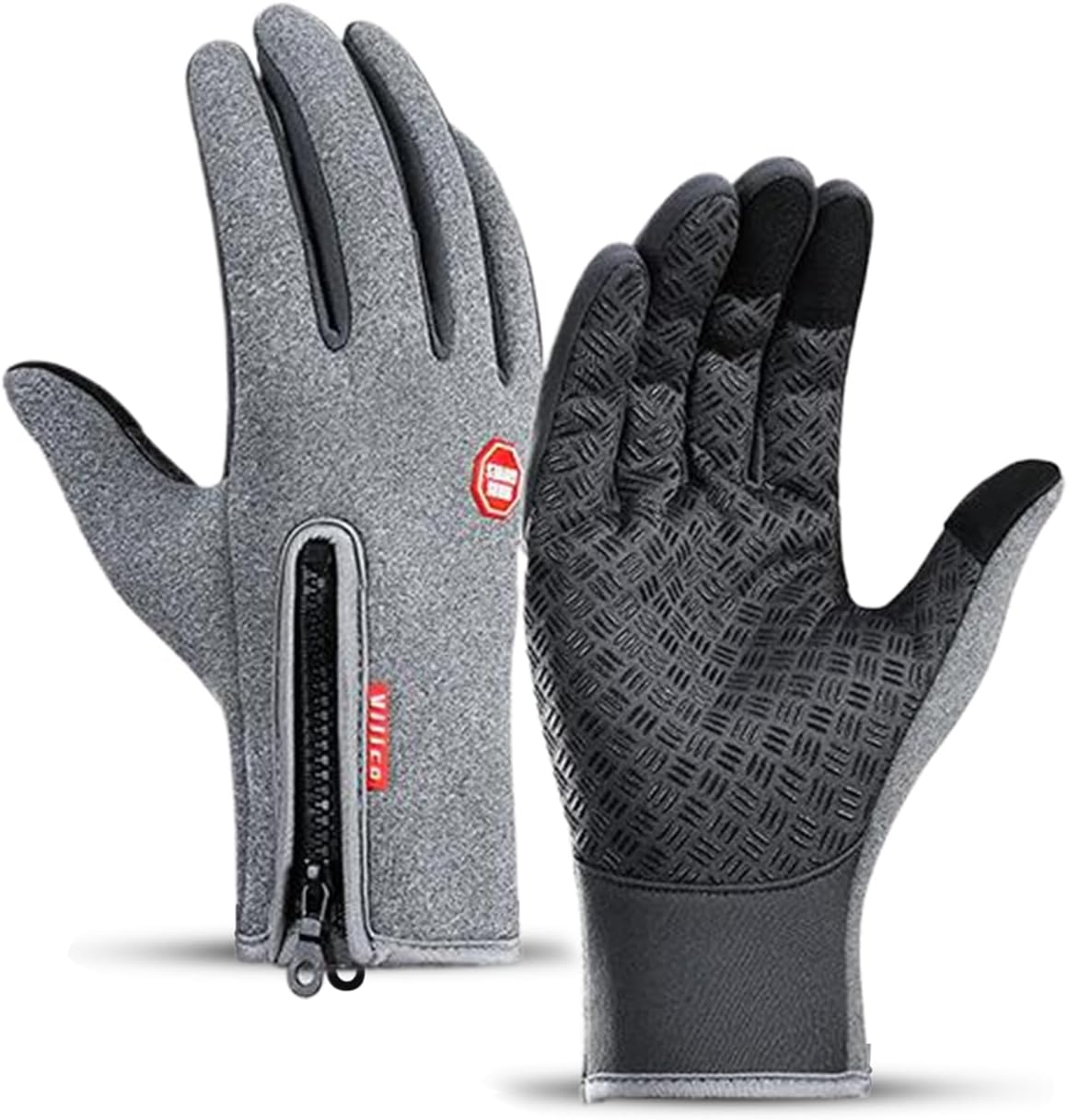 Insulated Thermal Winter Gloves with Touchscreen Compatibility - Waterproof Design for Outdoor Sports