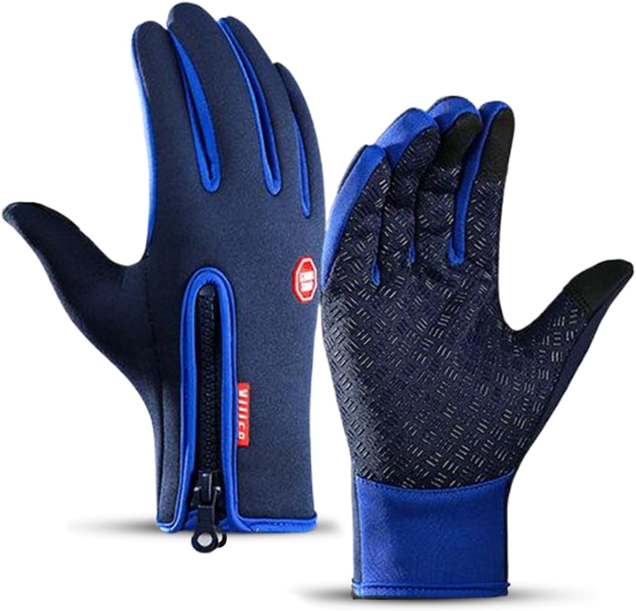 Insulated Thermal Winter Gloves with Touchscreen Compatibility - Waterproof Design for Outdoor Sports