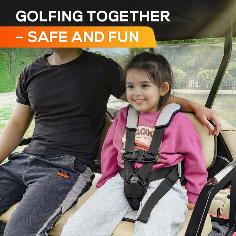 Craftsman Golf Child Positioner for Golf Carts, 5 Point Harness to Keep Kids Secure in Golf Cart, Universal Fit for Most Golf Carts