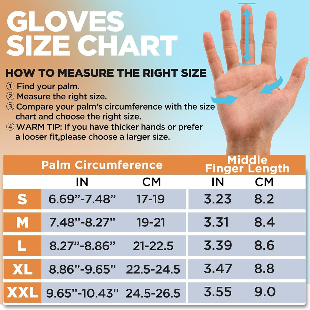 SIMARI Winter Thermal Gloves Men Women Touchscreen Anti-Slip Windproof Gloves Cold Weather Gloves for Driving Cycling Skiing Working Outdoor