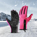 Insulated Thermal Winter Gloves with Touchscreen Compatibility - Waterproof Design for Outdoor Sports
