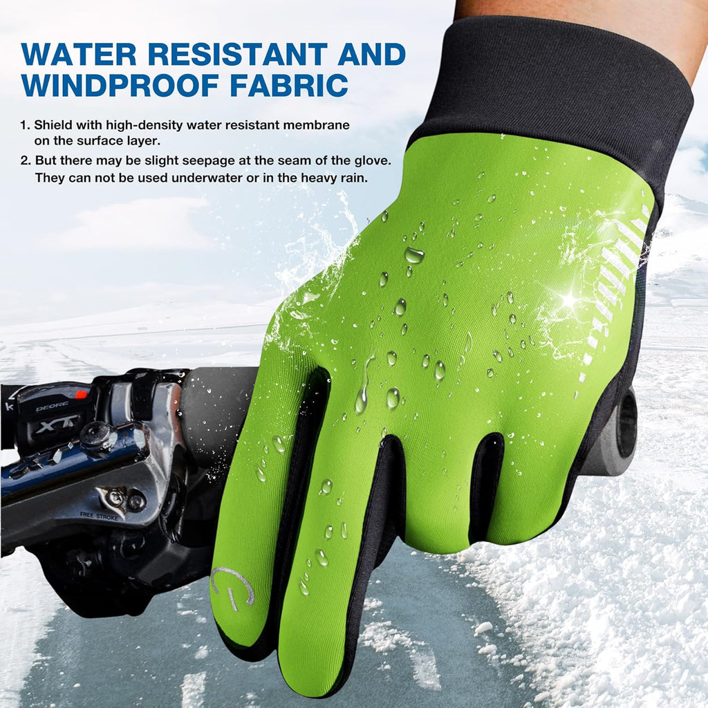 SIMARI Winter Thermal Gloves Men Women Touchscreen Anti-Slip Windproof Gloves Cold Weather Gloves for Driving Cycling Skiing Working Outdoor