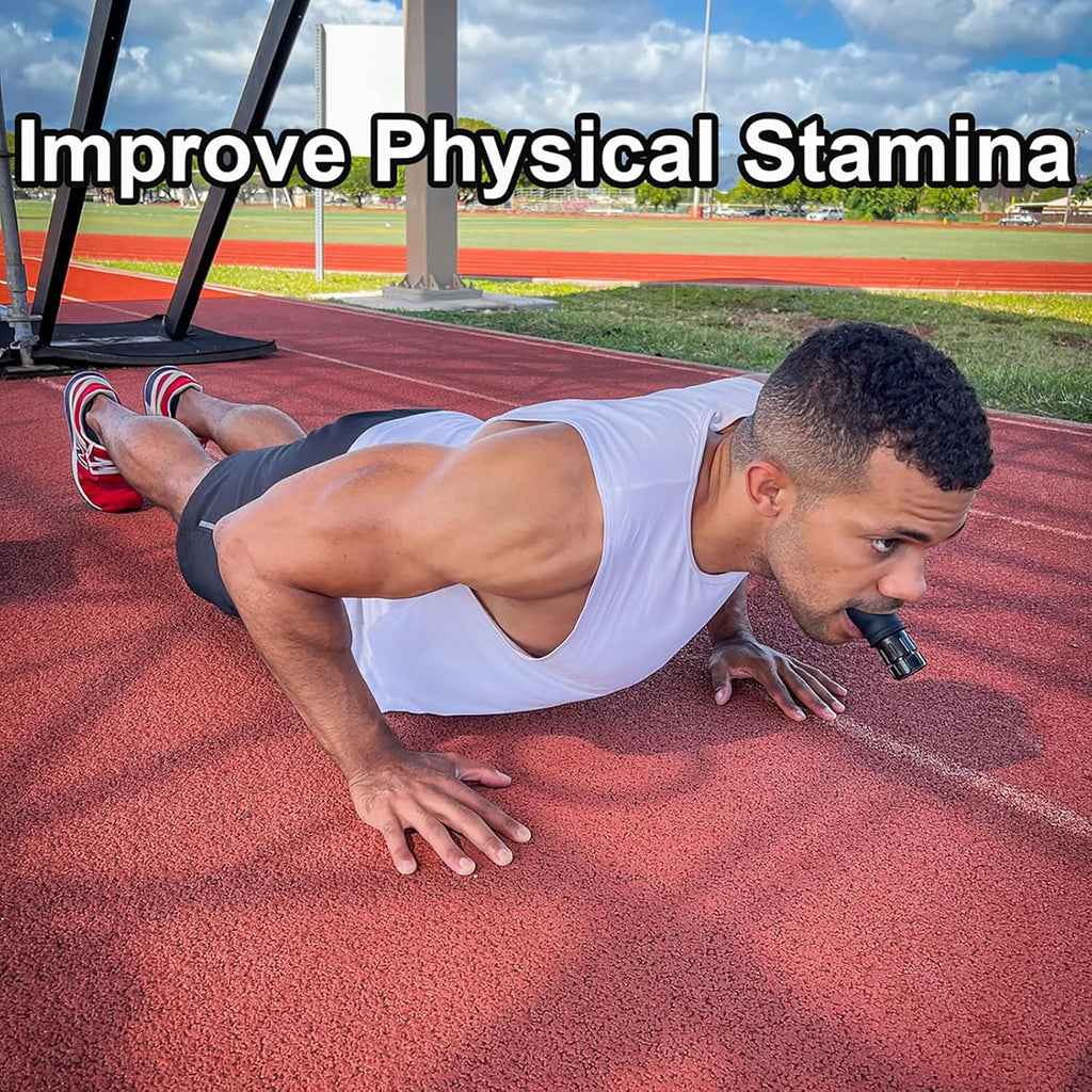 Breathing Training Device, Portable Adjustable Resistance Lung Exerciser, Silicone Adjust Resistance Lung Exerciser Device Handheld, for Daily Care and Exercise