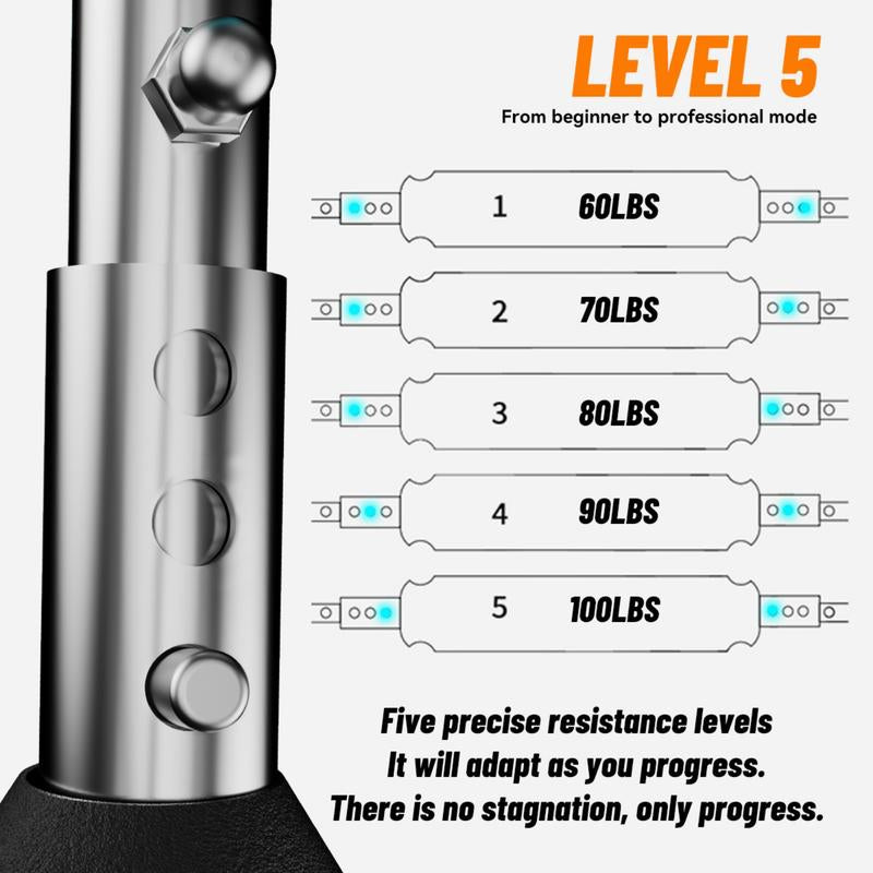 Raytun Power Grip Twister Adjustable Resistance Arm & Chest Trainer for Men Women Portable Spring Workout Equipment Unisex Home Fitness Essential Stainless Steel Design 60-90LBS Strength Training Portable Chest Shoulder Arm