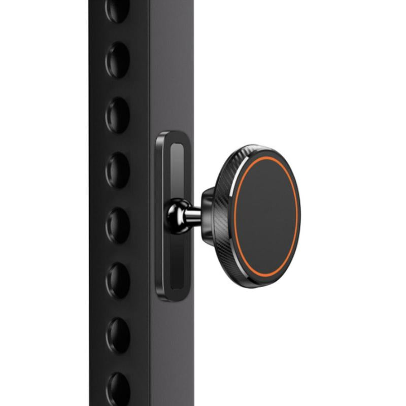 Magnetic Phone Holder Mount Attach to Any Metal Surface for Gym Golf Cart, 360 Degree Rotation Alloy Stand , Adjustable Stand for All Mobile Phones,Outdoor Indoor Sports Christmas Gift,New Yeargift